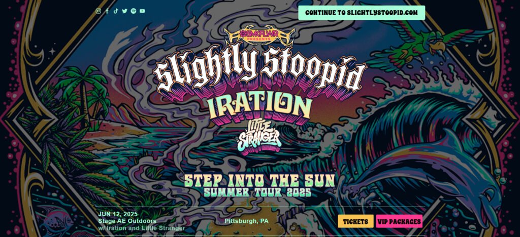 Slightly Stoopid, Iration, and Little Stranger - Step Into the Sun Tour, Jacksonville, FL Show at Daily's Place - June 26th, 2025